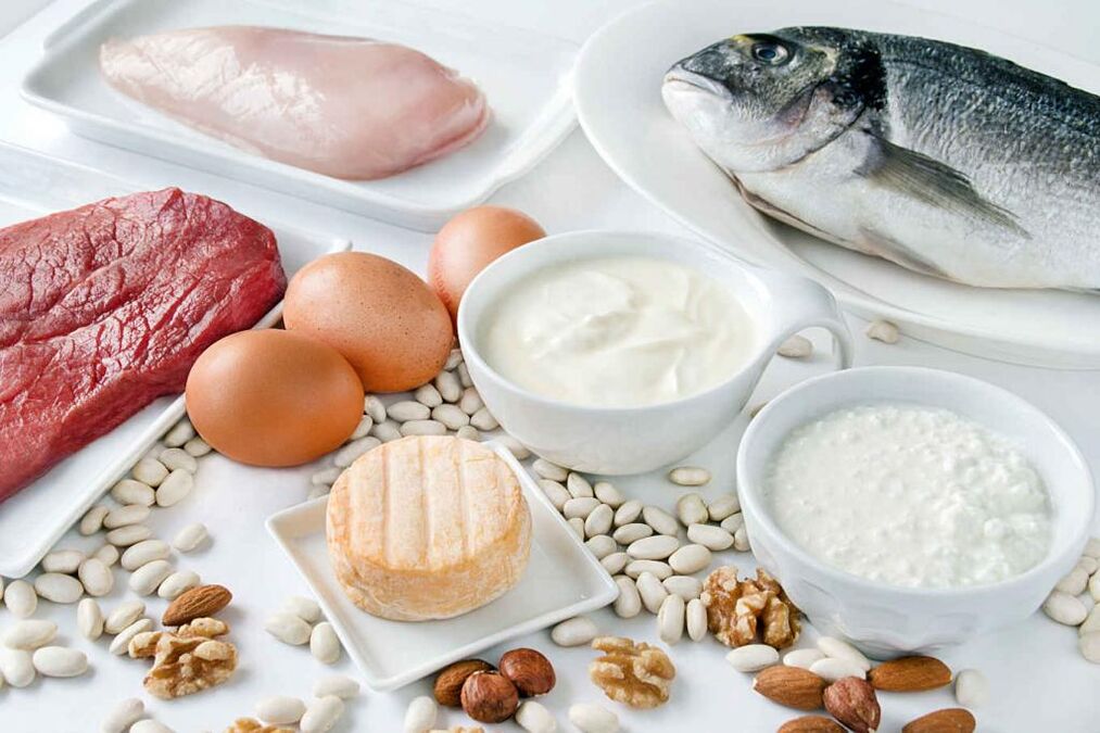 Alimentos ricos em proteínas usados ​​para secar