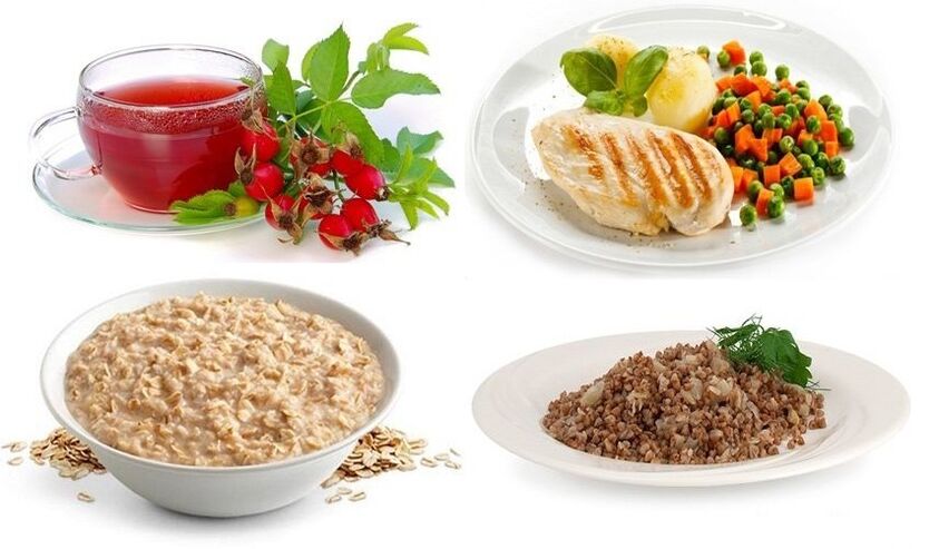 Pratos dietéticos para gastrite incluídos na dieta terapêutica