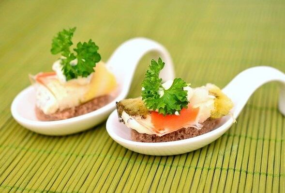 Canapés da dieta